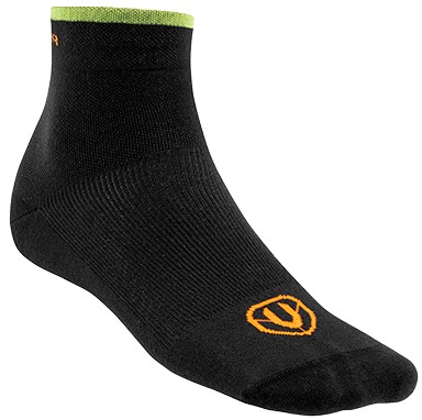 Racing Low Socks, black/green/orange